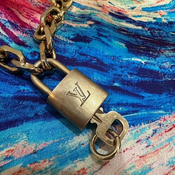 Louis Vuitton Vintage 18k Gold Plated Chain Necklace - Picture 2 of 4